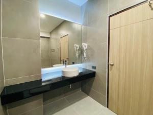 Koupelna v ubytování Asawann Hotel Suvarnabhumi