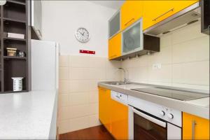 Kuchyň nebo kuchyňský kout v ubytování Apartment Put Meja