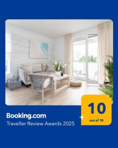 Χώρος καθιστικού στο Apartament Aqua Przystań 80 - Rumia Novum
