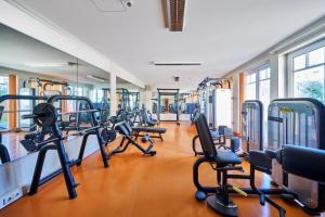 Das Fitnesscenter und/oder die Fitnesseinrichtungen in der Unterkunft Strandhotel Prinz von Preussen