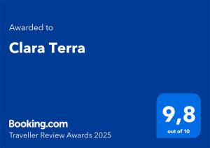 Certificato, attestato, insegna o altro documento esposto da Clara Terra