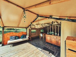 Camping des vignes的休息区