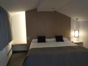 A bed or beds in a room at Hotel Olot Centre