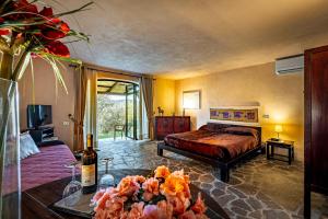 Postel nebo postele na pokoji v ubytování Bed Breakfast La Paggeria
