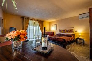 Postel nebo postele na pokoji v ubytování Bed Breakfast La Paggeria