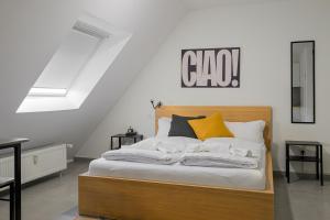 Postel nebo postele na pokoji v ubytování EasyOne Apartments
