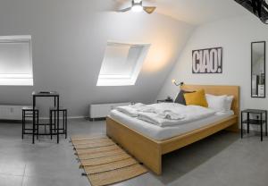 Postel nebo postele na pokoji v ubytování EasyOne Apartments