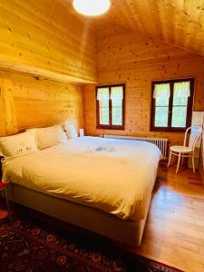 Aparthotel Mountain River Resort客房内的一张或多张床位