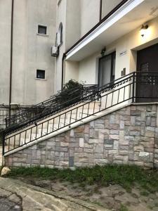 a balcony on the side of a building at Апартаменти Бела Виста in Varna City