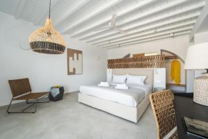 Cama o camas de una habitación en Villa Manhattan by Mykonos Mood