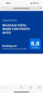 Kép BILOCALE VISTA MARE CON POSTO AUTO szállásáról Porto Santo Stefanóban a galériában