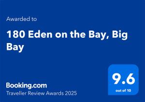 an image of a blue sign with the words eden on the bay bay at 180 Eden on the Bay, Big Bay in Big Bay