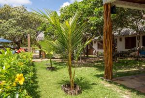 Vila Mani Atins Casa com Piscina外面的花园