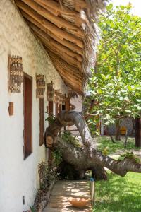 Vila Mani Atins Casa com Piscina外面的花园