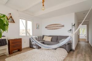 A bed or beds in a room at Apartamento Alma de Mar, increíble vistas!!