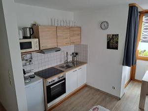 Η κουζίνα ή μικρή κουζίνα στο Ferienwohnung Sonnenschein