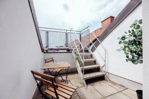 Balkón nebo terasa v ubytování GH Luxury Apartments Graz, Gösser Haus