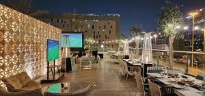 ห้องอาหารหรือที่รับประทานอาหารของ Steigenberger Residence Doha
