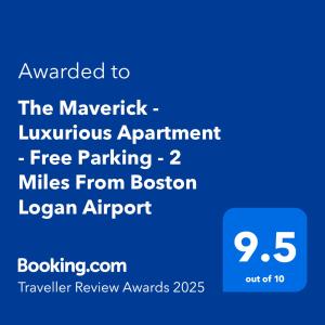 a screenshot of the newsletter luxurious appointment free parking miles from bostonoston airport at The Maverick Downstairs - Lux Apartment - Free Parking - 2 Miles From Airport & Downtown Boston in Chelsea