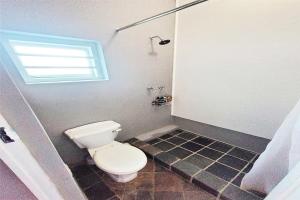 a small bathroom with a toilet and a shower at Sea Point Lifestyle Lodge in Cape Town +22 photos