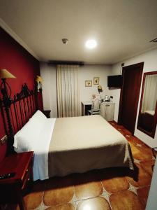 Postel nebo postele na pokoji v ubytování Hostal La Posada