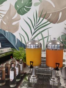 Příslušenství pro přípravu čaje a kávy v ubytování Hotel Olympia
