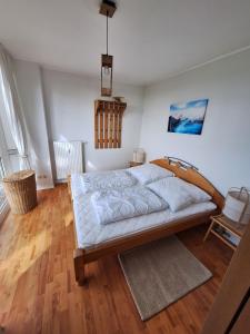 Postel nebo postele na pokoji v ubytování Nah am Bodden gelegene Oase