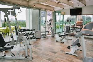 Fitness centrum a/nebo fitness zařízení v ubytování Hotel Estelar Calle 100