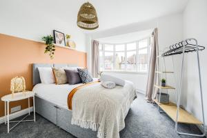 Ένα ή περισσότερα κρεβάτια σε δωμάτιο στο Beautiful house, sleeps 8