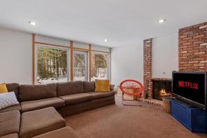 Χώρος καθιστικού στο Classic Stratton Ski Chalet