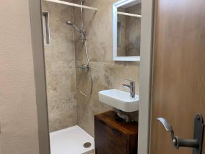 Kúpeľňa v ubytovaní Ferienwohnung Zirbenzapfen