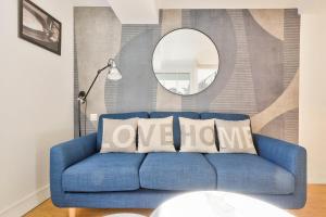 Część wypoczynkowa w obiekcie Bel appartement au coeur de Montorgueil