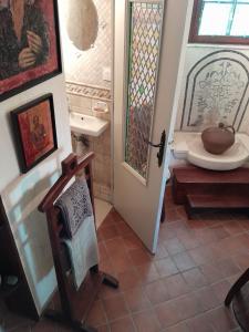 Koupelna v ubytování Moulin de la Licorne