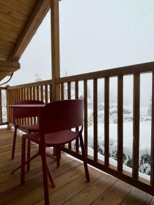 Balkón nebo terasa v ubytování Maison Brenva Elegant A