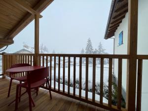 Balkón nebo terasa v ubytování Maison Brenva Elegant A