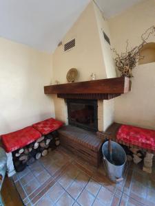 Posezení v ubytování Gîte du Pilan