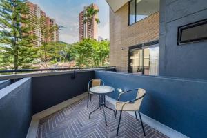 Balkón nebo terasa v ubytování El Tesoro Medellín Hab310 by Letoh