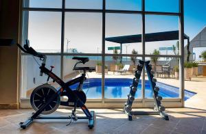 Fitness centrum a/nebo fitness zařízení v ubytování Hotel Turotel Morelia