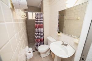 Koupelna v ubytování Hotel Rivemar