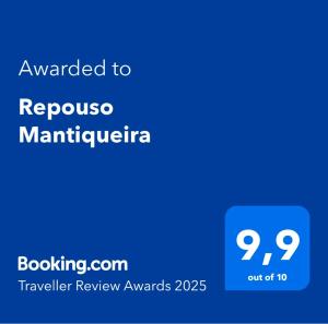 Repouso Mantiqueira的证书、奖牌、标识或其他文件