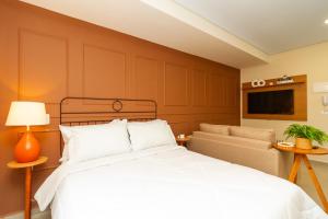 Postel nebo postele na pokoji v ubytování 360 Sanfran Riachuelo