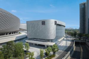 成都成都 AC 酒店的城市建筑的外部景观