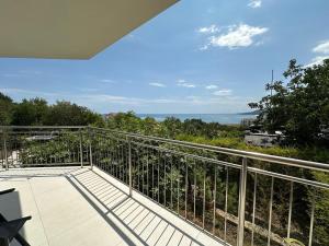 a balcony with a view of the ocean at Villa Black Sea in Balchik