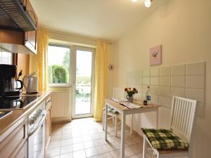Dapur atau dapur kecil di Idyllische Wohnung an der Ostseeküste +33 gambar