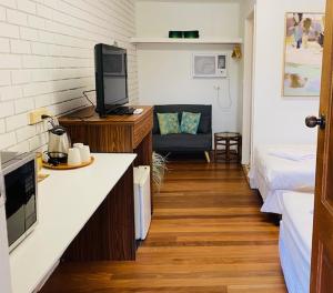 Kuchyň nebo kuchyňský kout v ubytování Kyogle Motel