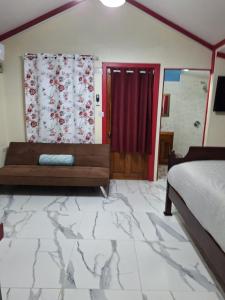 Rúm í herbergi á Le Blanc Hideaway