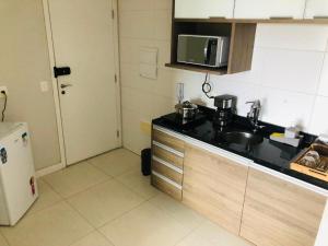 Dapur atau dapur kecil di Studio Expo Anhembi