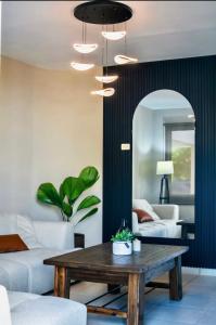 Khu vực ghế ngồi tại Casa moderna vacacional +2 ảnh