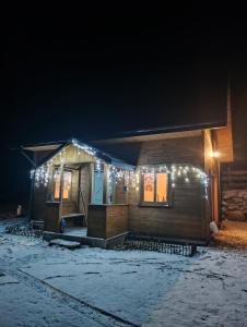 Zagroda nad Hańczą v zime