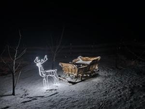 Zagroda nad Hańczą v zime